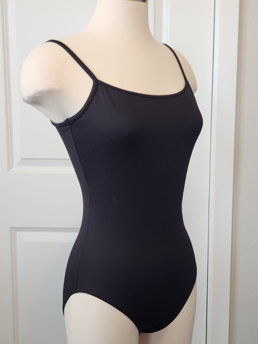 Classic Black One Piece Swimsuit / Bodysuit / Leotard Women's Size Large